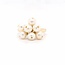Occ  14k ring  7cult.parels 5.2gr mt 18