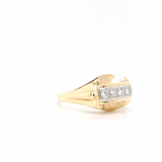 14k gouden ring  met Briljanten