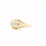 14k gouden ring  met Briljanten