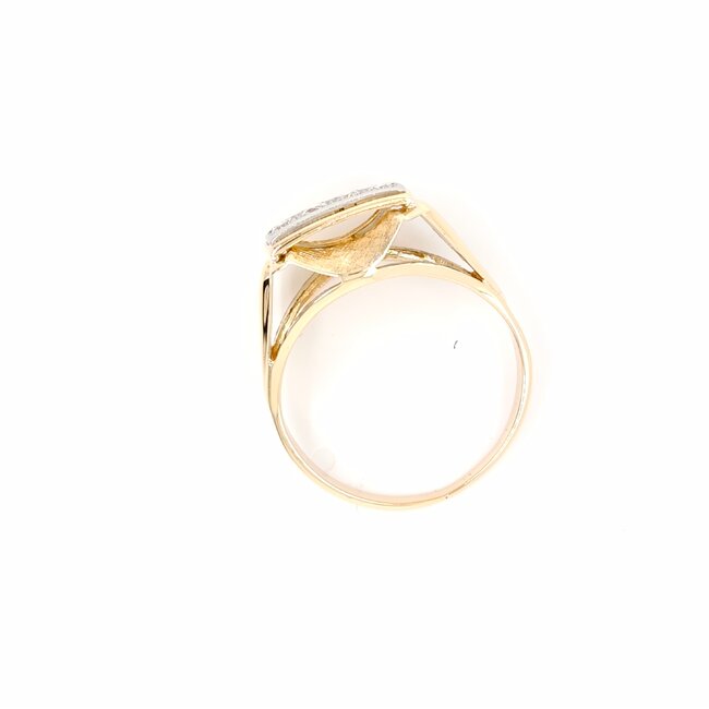 14k gouden ring  met Briljanten