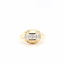 Occ 14k ring 4xBriljant ca0.16ct 3.9g mt19