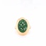 Occ 14k ring met echt Jade 3.9g mt 17.75