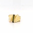 Occ 14k ring groene Toermalijn 7gr mt 17.25