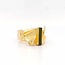 Occ 14k ring groene Toermalijn 7gr mt 17.25