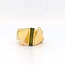 Occ 14k ring groene Toermalijn 7gr mt 17.25