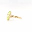 Occ 14k ring met Prasioliet 2.2gr mt19
