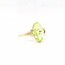 Occ 14k ring met Prasioliet 2.2gr mt19