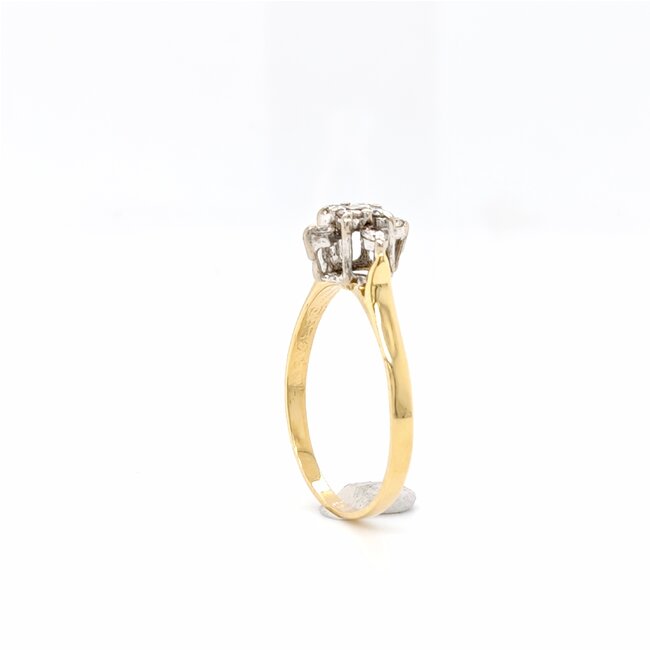 18k gouden ring met briljanten