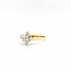 Occ 18k ring met ca0.16ct brilj 2.6gr mt 17.75