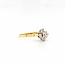 Occ 18k ring met ca0.16ct brilj 2.6gr mt 17.75