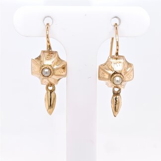 Occ 14k oorhangers cultivéParel 1gram