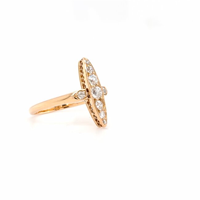 Occ 18k roségd ring 0,32ctBrilj 2.8gr mt16