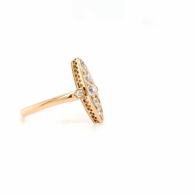 Occ 18k roségd ring 0,32ctBrilj 2.8gr mt16