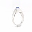 Occ 14k witgd ring Stersaffier 6brilj 0.30ct 8.1g mt21