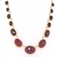 Occ 14k collier 13granaten 22gr 45cm