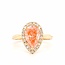 ROS  Jewel Design 14k gouden ring met Fancy pink Lab Grown Diamant The Peachy Pink