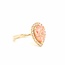 ROS  Jewel Design 14k gouden ring met Fancy pink Lab Grown Diamant The Peachy Pink