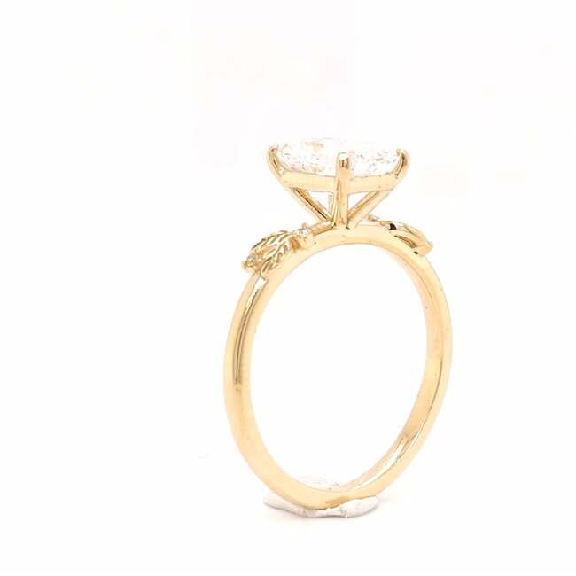 ROS  Jewel Design 14k gouden ring met Lab Grown Diamond en Briljant The Love Rock