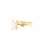 ROS  Jewel Design 14k gouden ring met Lab Grown Diamond en Briljant The Love Rock