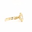ROS  Jewel Design 14k gouden ring met een Fancy Yellow Marquis Diamond  en Briljantjes The Enlightening