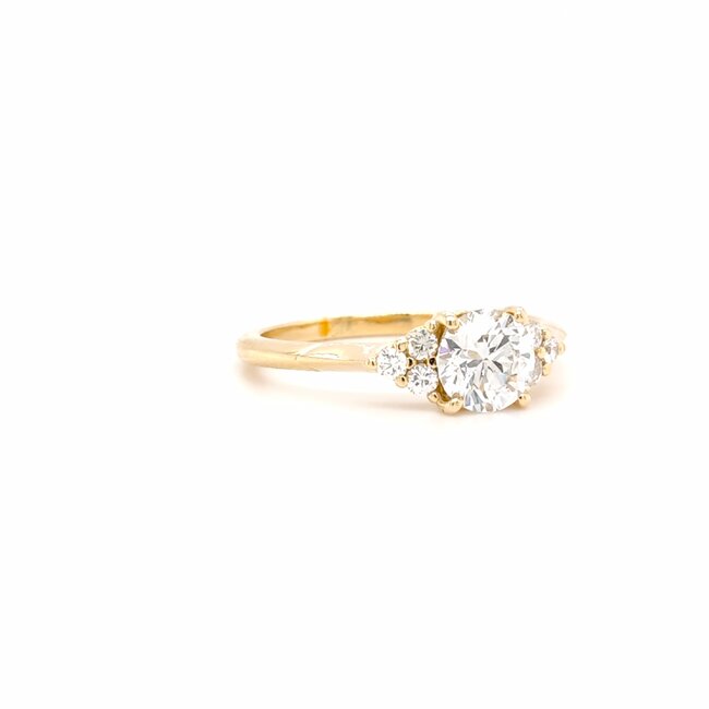 ROS  Jewel Design 14k ring LGD brilj1.05ct/0.18ctbrilj Snow White gewicht 3.3g mt 18.5 certi