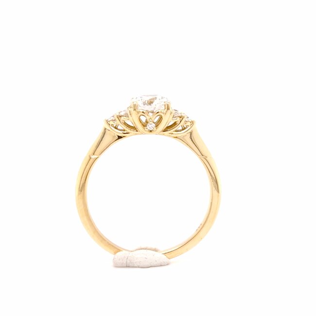 ROS  Jewel Design 14k gouden ring met Lab Grown Diamond  en Briljanten The Snow White