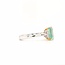 18k bicolor ring met Smaragd en Diamant