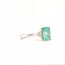 18k bicolor ring met Smaragd en Diamant