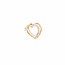 14k gouden hart hanger met zirkonia