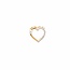 14k gouden hart hanger met zirkonia