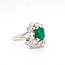 Occ 18k witgd ring Smargd1.8c/0.32ctbrilj mt15.75
