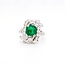 Occ 18k witgd ring Smargd1.8c/0.32ctbrilj mt15.75