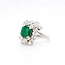 Occ 18k witgd ring Smargd1.8c/0.32ctbrilj mt15.75