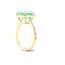 ROS  Jewel Design 14k ring Smaragd/brilj0.60ctmt 17.25 The Green Apple