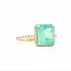 ROS  Jewel Design 14k ring Smaragd/brilj0.60ctmt 17.25 The Green Apple