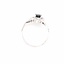 14k witgouden ring met Saffier en briljanten