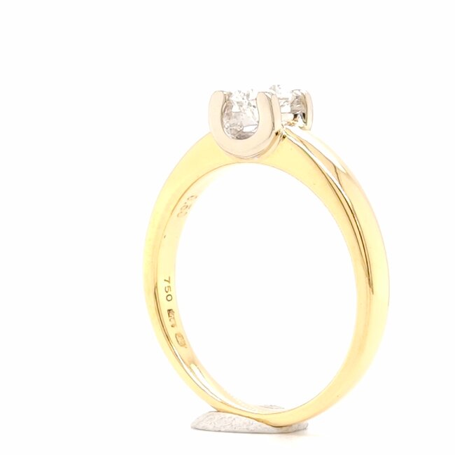 Occ 18k bico ring solitair 0,50ctbrilj 5.8g mt18.5