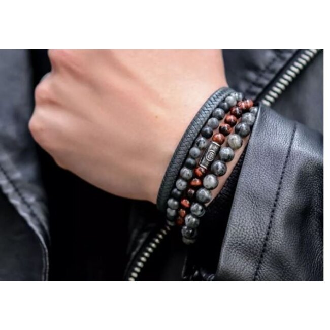 Rebel&Rose Tiger Red Vintage. 6mm. RR-60122-V-L