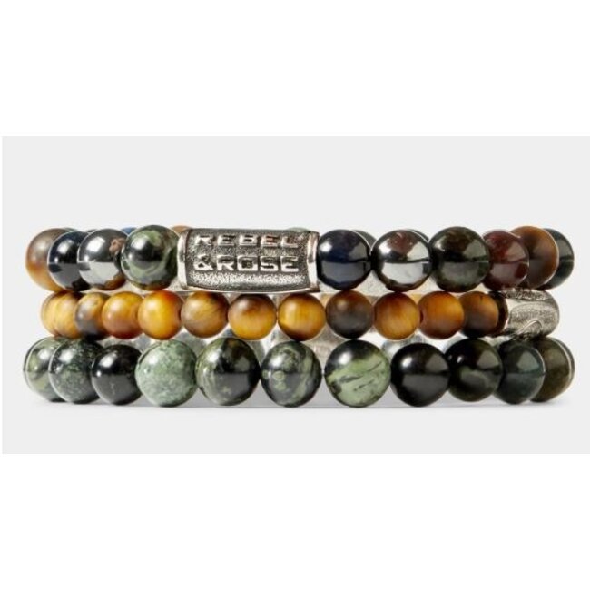 Rebel&Rose Green Rocks. RR-80107-S-L.