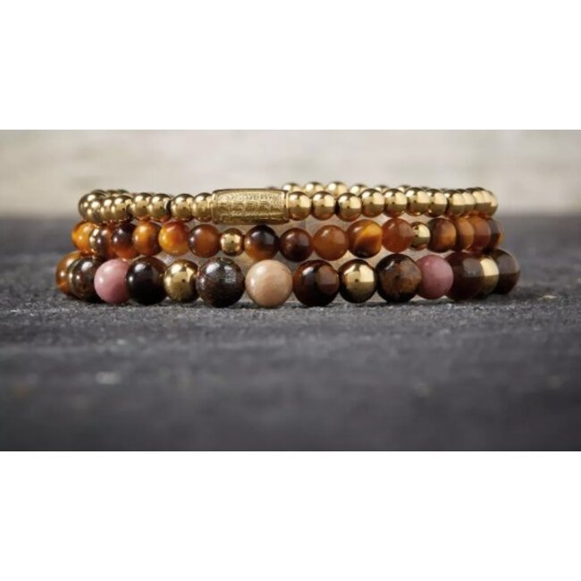 Rebel&Rose Tiger Lily Gold plated RR-40045-S3mm