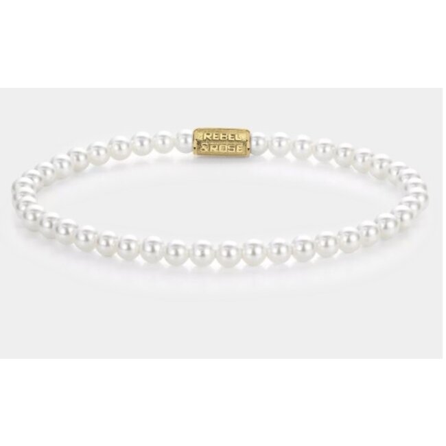 Rebel&Rose Pearl Gem Gold plated RR-40149-S