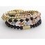 Rebel&Rose Yellow Gold Colored meets Cherry Rose RR-60081-S