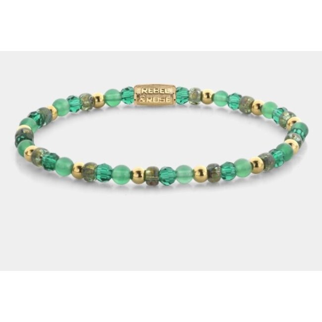 Rebel&Rose Green Morning Glam Rocks RR-40166-S 3mm