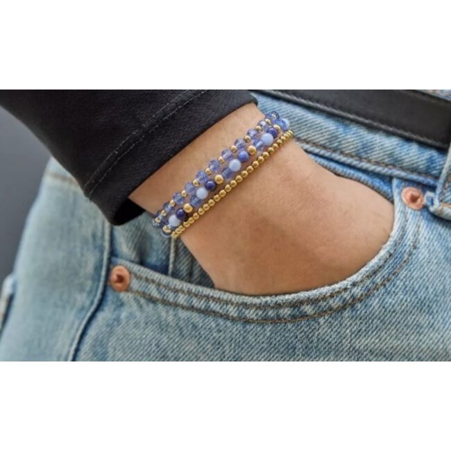 Rebel&Rose Winter bLue Glam Rocks RR-40168-S 4mm