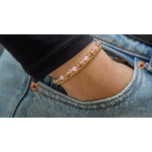 Rebel&Rose Roses and Cherry Glamrocks RR-40165-S4mm