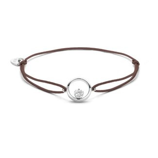 FJF FJF koord  zilver Cirkle zirk FJF0060100SWH Chocolade