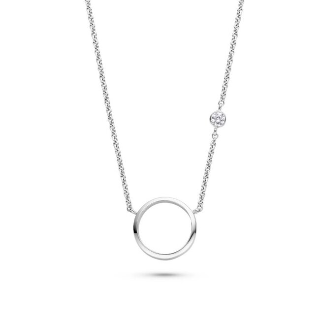 FJF FJF Cirkle II collier FJF0010009SWH zilv zirk