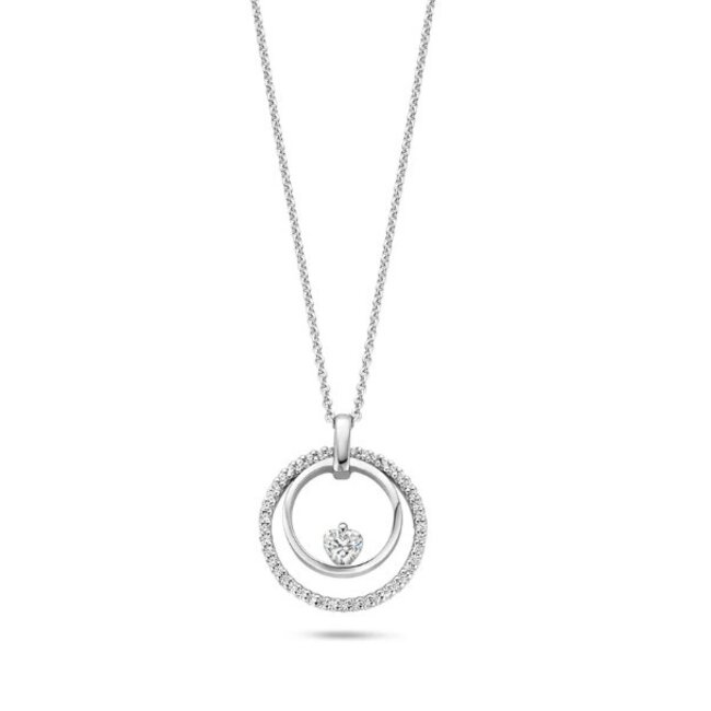 FJF FJF collier Icon heart cirkle FJF0010020SWH zirko