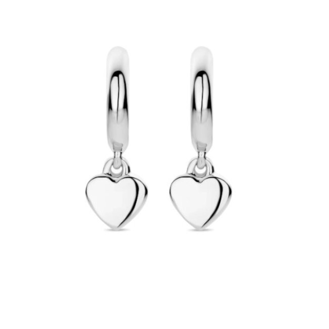 FJF oorbellen classic Hoop&heart FJF 0030042SRH