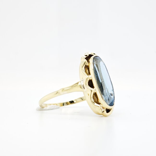 14k gouden ring met Aquamarijn